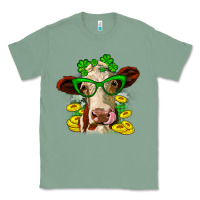 Sage St. Patrick's Day cow Classic Tee - OliviaCreatesArt