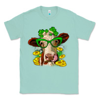 Seafoam St. Patrick's Day cow Classic Tee - OliviaCreatesArt