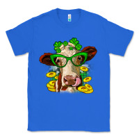True Royal St. Patrick's Day cow Classic Tee - OliviaCreatesArt