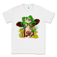 White St. Patrick's Day cow Classic Tee - OliviaCreatesArt