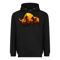Black western bison Heavyweight Hoodie - Jasminsmagicworld