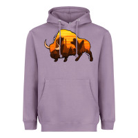 Lavender western bison Heavyweight Hoodie - Jasminsmagicworld