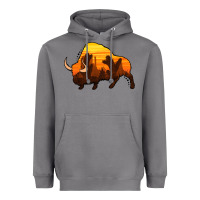 Storm western bison Heavyweight Hoodie - Jasminsmagicworld