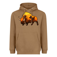 Toasted Coconut western bison Heavyweight Hoodie - Jasminsmagicworld