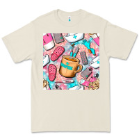 Bone hospital nurse coffee cups with leopard seamless pattern bbs Premium Tee - BundleAndBundleShop