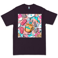 Hospital Nurse Coffee Cups With Leopard Seamless Pattern Bbs Premium Tee | Teevron