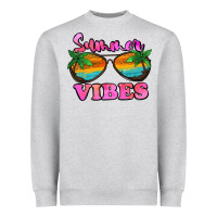 Heather Grey Summer Vibes Heavyweight Sweatshirt - Jasminsmagicworld