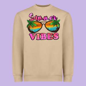 Summer Vibes Heavyweight Sweatshirt Designed By Jasminsmagicworld