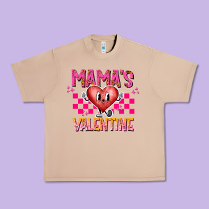 Mamas Valentine Urban Heavy Tee Designed By Cowhidedigitalart