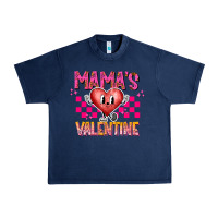 Navy Mamas Valentine Urban Heavy Tee - CowhideDigitalArt