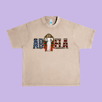 Abuela Jesus Christ Urban Heavy Tee Designed By Jasminsmagicworld