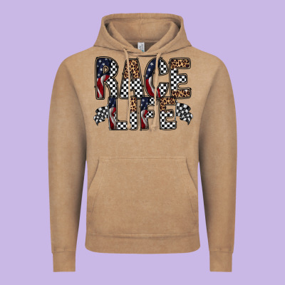 Race Life Vintage Hoodie Designed By Racoondesign