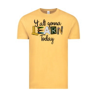Vintage Mustard Y'all Gonna Learn Today Vintage Tee - LillyAllenDesigns