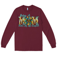 Burgundy being a mom makes my life complete Long Sleeve Tee - SublimationCraftShop