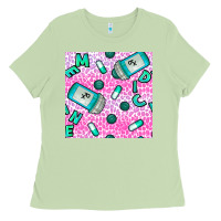 Matcha Western Medicine Seamless Pattern Ladies Tee - BundleAndBundleShop
