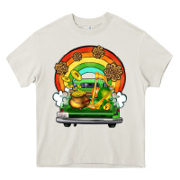Cream St. Patrick's Day truck Heavy Core Tee - OliviaCreatesArt