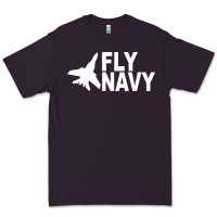 Plum fly navy Premium Tee - DesigneFamous