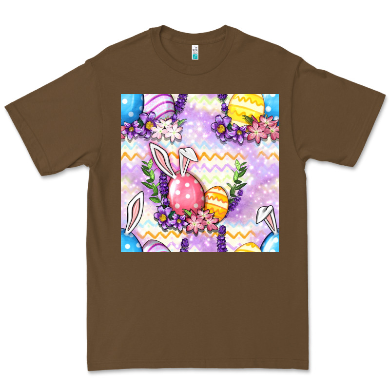 Easter Eggs With Flowers Seamless Pattern Premium Tee by BundleAndBundleShop | Teevron