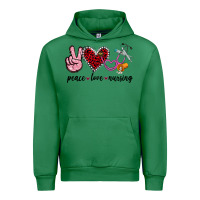 Emerald peace love nursing Urban Hoodie - Jasminsmagicworld