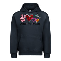 Navy peace love nursing Urban Hoodie - Jasminsmagicworld