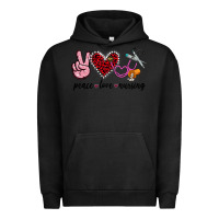 Pigment Black peace love nursing Urban Hoodie - Jasminsmagicworld