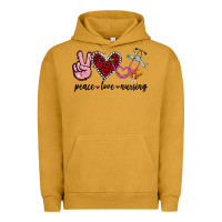 Pigment Peanut Butter peace love nursing Urban Hoodie - Jasminsmagicworld
