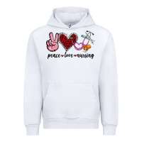 White peace love nursing Urban Hoodie - Jasminsmagicworld