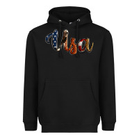 Black usa calligraphy Heavyweight Hoodie - Jasminsmagicworld
