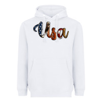 White usa calligraphy Heavyweight Hoodie - Jasminsmagicworld