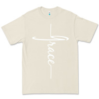 Bone grace   christian faith cross script baptism gift Premium Tee - DesigneFamous
