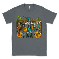 Charcoal Heather western free bird Classic Tee - OliviaCreatesArt
