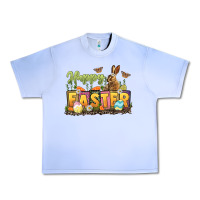 Grape Ice Happy Easter Urban Heavy Tee - LillyAllenDesigns