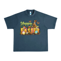 Midnight Navy Happy Easter Urban Heavy Tee - LillyAllenDesigns