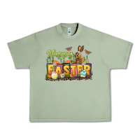 Oil Green Happy Easter Urban Heavy Tee - LillyAllenDesigns