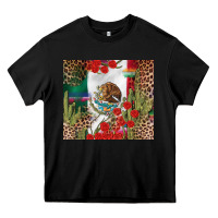 Black Mexico flag Heavy Core Tee - FaDigitalArtStudio