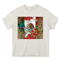 Cream Mexico flag Heavy Core Tee - FaDigitalArtStudio
