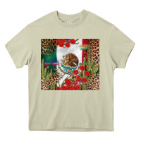 Mossy Mexico flag Heavy Core Tee - FaDigitalArtStudio