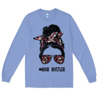 Colony Blue hair hustler Long Sleeve Tee - SublimationCraftShop