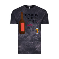 Cloud Black HOME IS WHERE THE WINE IS Vintage Tee - Bettercallsaul
