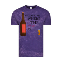 Cloud Purple HOME IS WHERE THE WINE IS Vintage Tee - Bettercallsaul