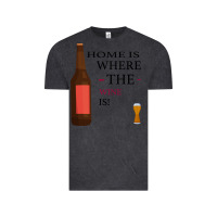Vintage Black HOME IS WHERE THE WINE IS Vintage Tee - Bettercallsaul