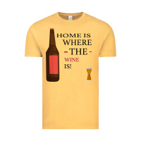 Vintage Mustard HOME IS WHERE THE WINE IS Vintage Tee - Bettercallsaul