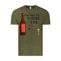 Vintage Olive HOME IS WHERE THE WINE IS Vintage Tee - Bettercallsaul