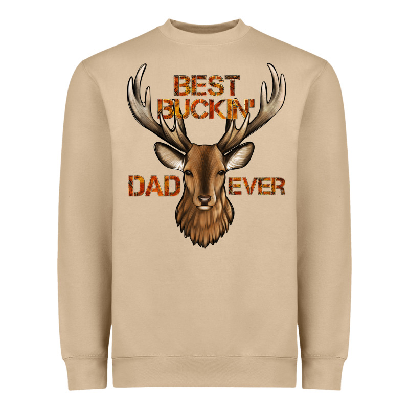 Best Buckin' Dad Ever Deer Heavyweight Sweatshirt by Jasminsmagicworld | Teevron