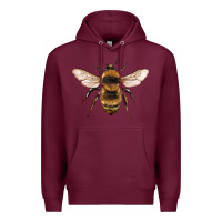 Burgundy bee Premium Hoodie - Artiststas