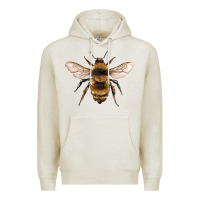 Oatmeal Heather bee Premium Hoodie - Artiststas