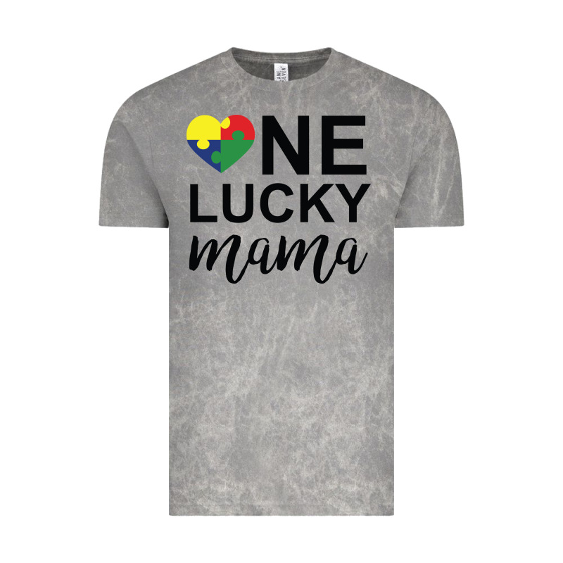 One Lucky Mama Vintage Tee by CowhideDigitalArt | Teevron