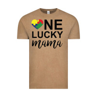 Vintage Coffee one lucky mama Vintage Tee - CowhideDigitalArt