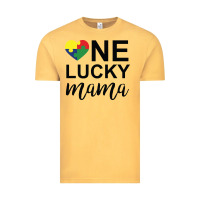 Vintage Mustard one lucky mama Vintage Tee - CowhideDigitalArt