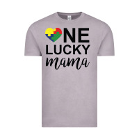 Vintage Zinc one lucky mama Vintage Tee - CowhideDigitalArt